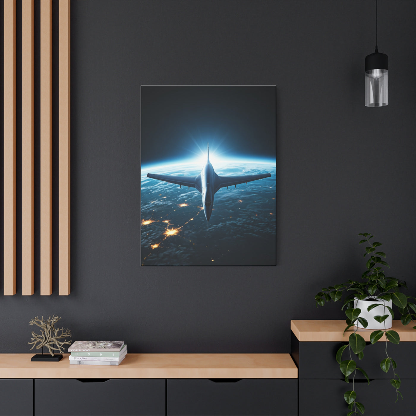Space Edge Flight Perspective Wall Art & Canvas Prints