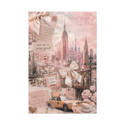 Romantic Blush NYC Dream Collage Wall Art & Canvas Print