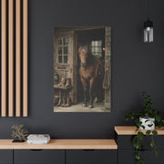 Rustic Stable Horse Portrait Wall Art & Canvas Print