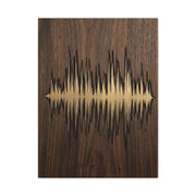 Personalized Soundwave Engraved Wood Wall Art & Canvas Print