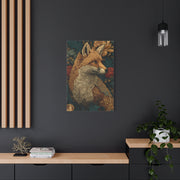 William Morris Style Ornamental Fox Wall Art & Canvas Print