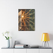 Sunburst Glass Block Reflection Wall Art & Canvas Print