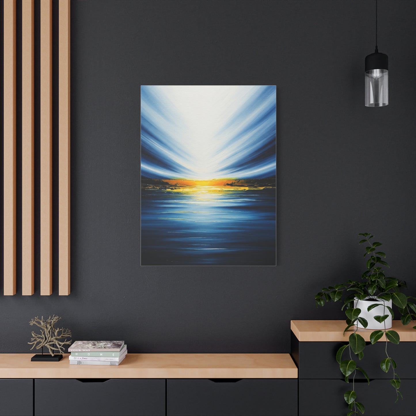 Radiant Horizon Abstract Seascape Wall Art & Canvas Prints