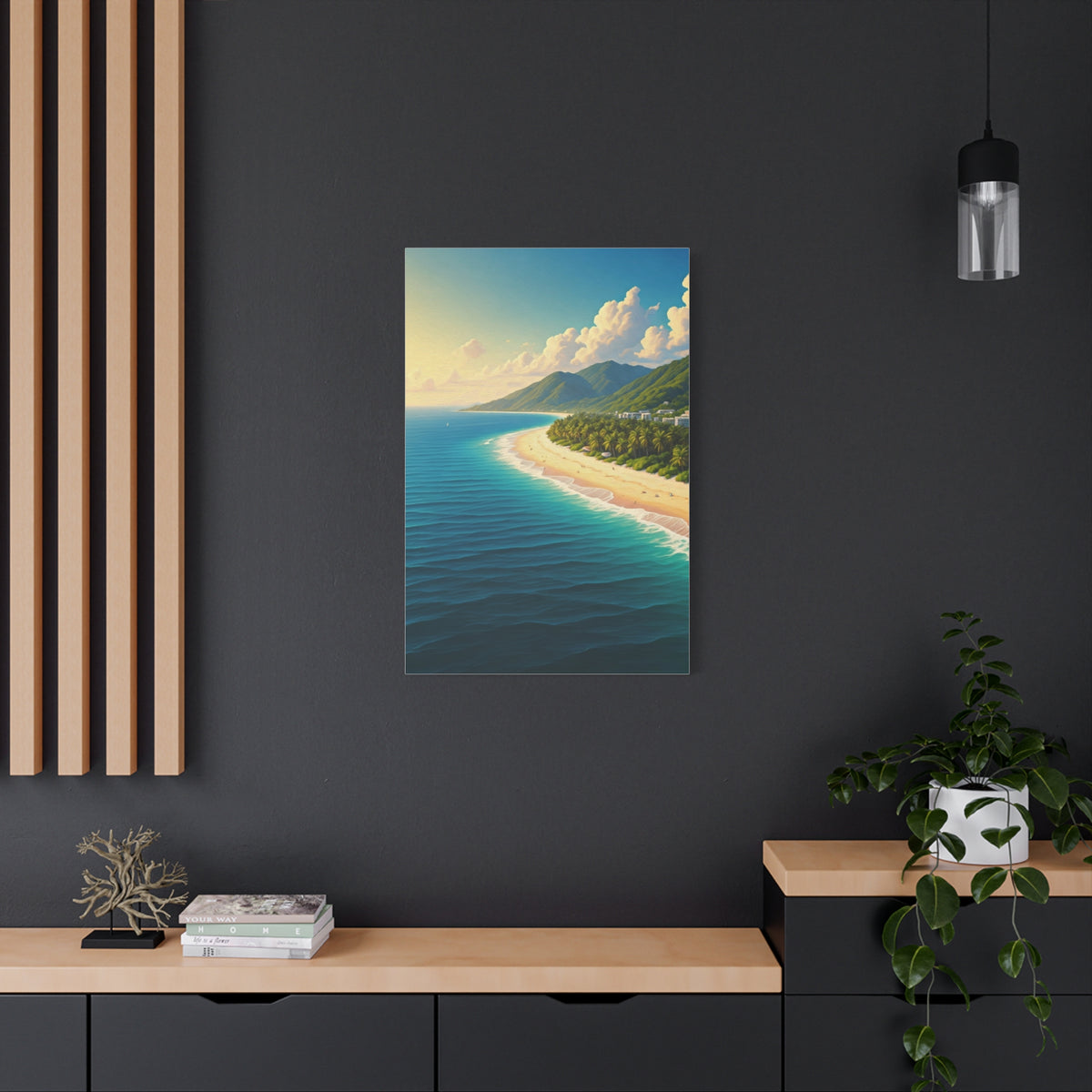 Sunlit Island Shore Retreat Wall Art & Canvas Prints