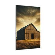 Golden Harvest Barn at Dusk Wall Art & Canvas Prints