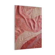 Couture Pink Textile Abstraction Wall Art & Canvas Print
