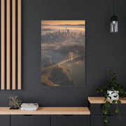 San Francisco Skyline Sunrise Fog Wall Art & Canvas Print