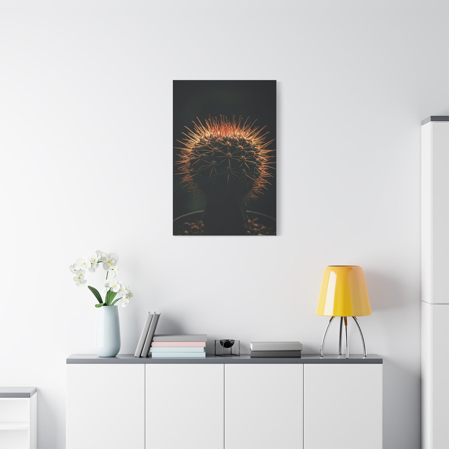 Midnight Desert Cactus Wall Art & Canvas Prints