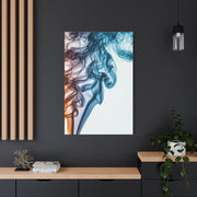 Blue and Amber Smoke Flow Abstract Wall Art & Canvas Prints