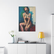 Contemporary Abstract Nude Portrait Wall Art & Canvas Print