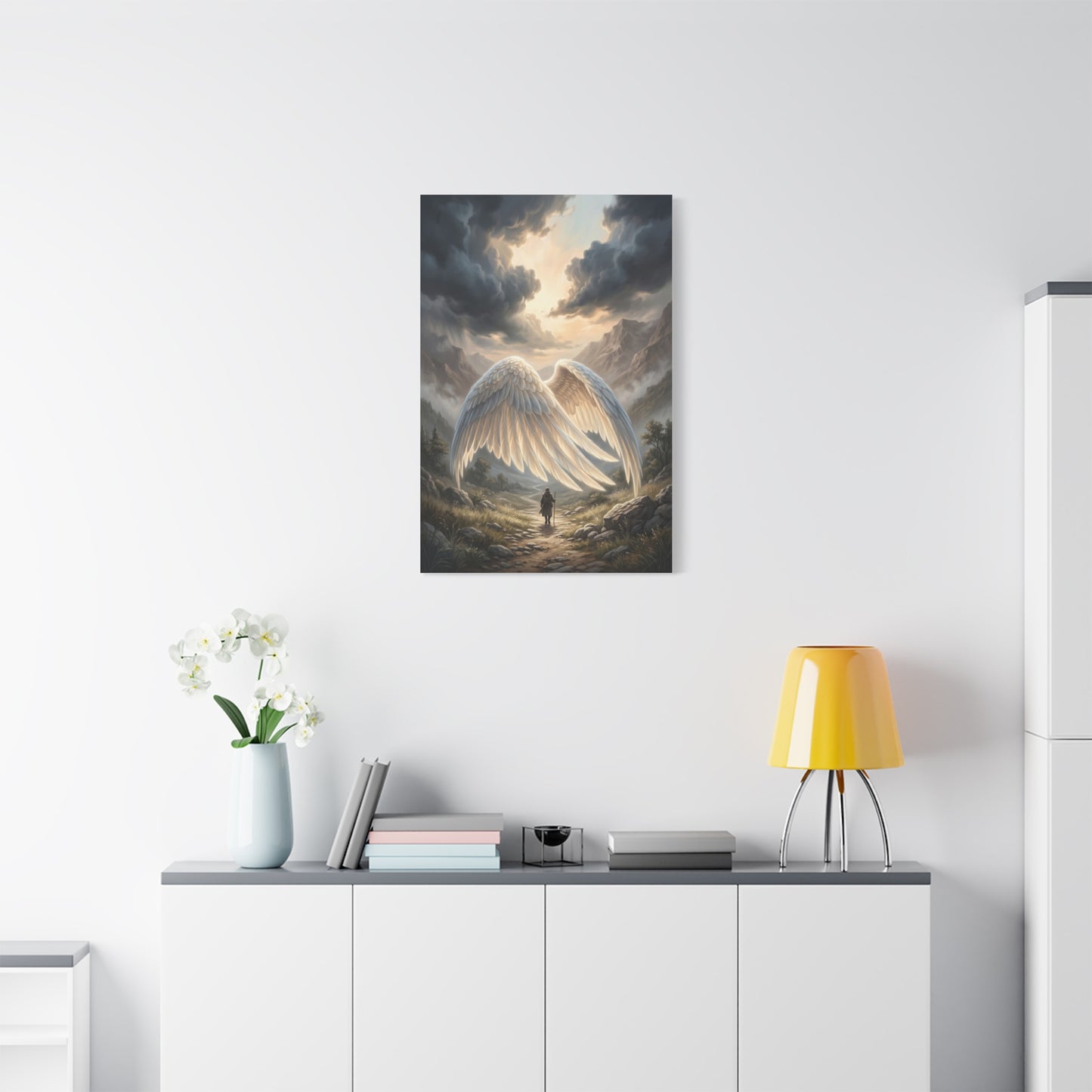 Psalm 91 Wings of Refuge Scripture Wall Art & Canvas Print