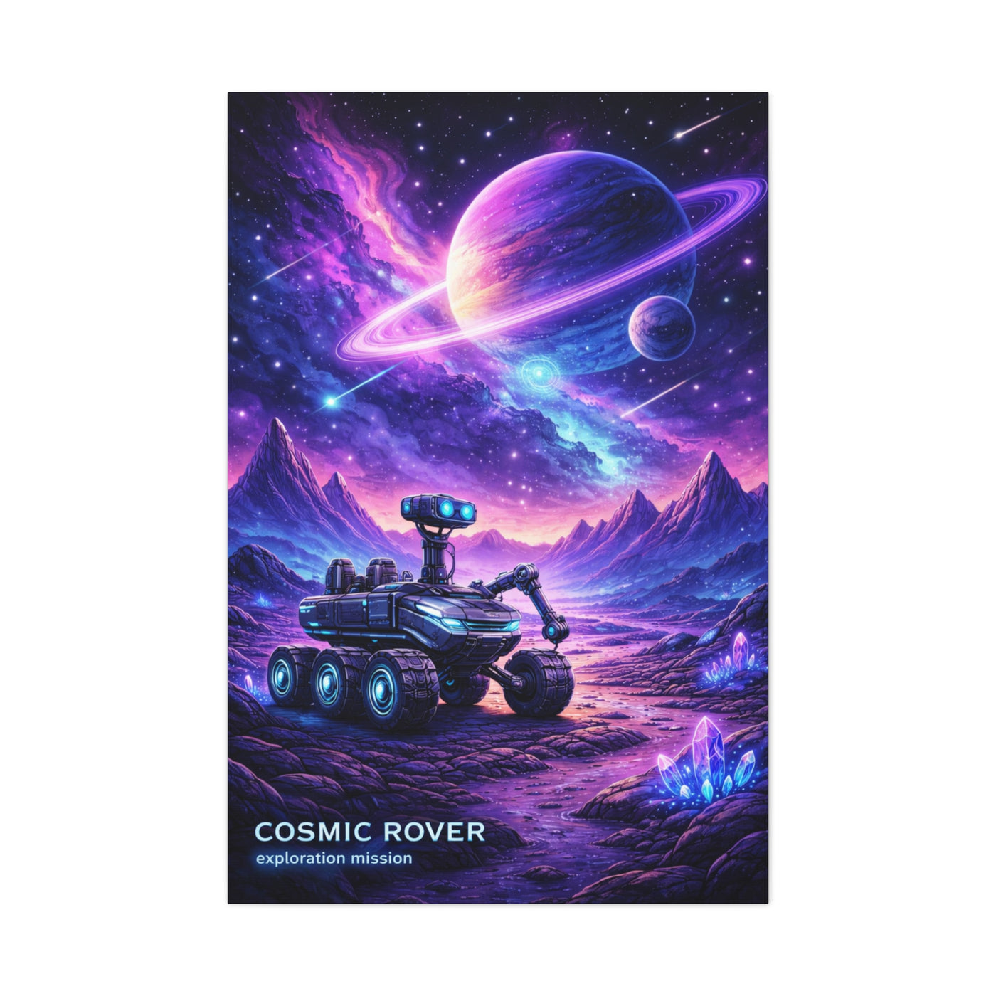 Cosmic Rover Exploration Wall Art & Canvas Print