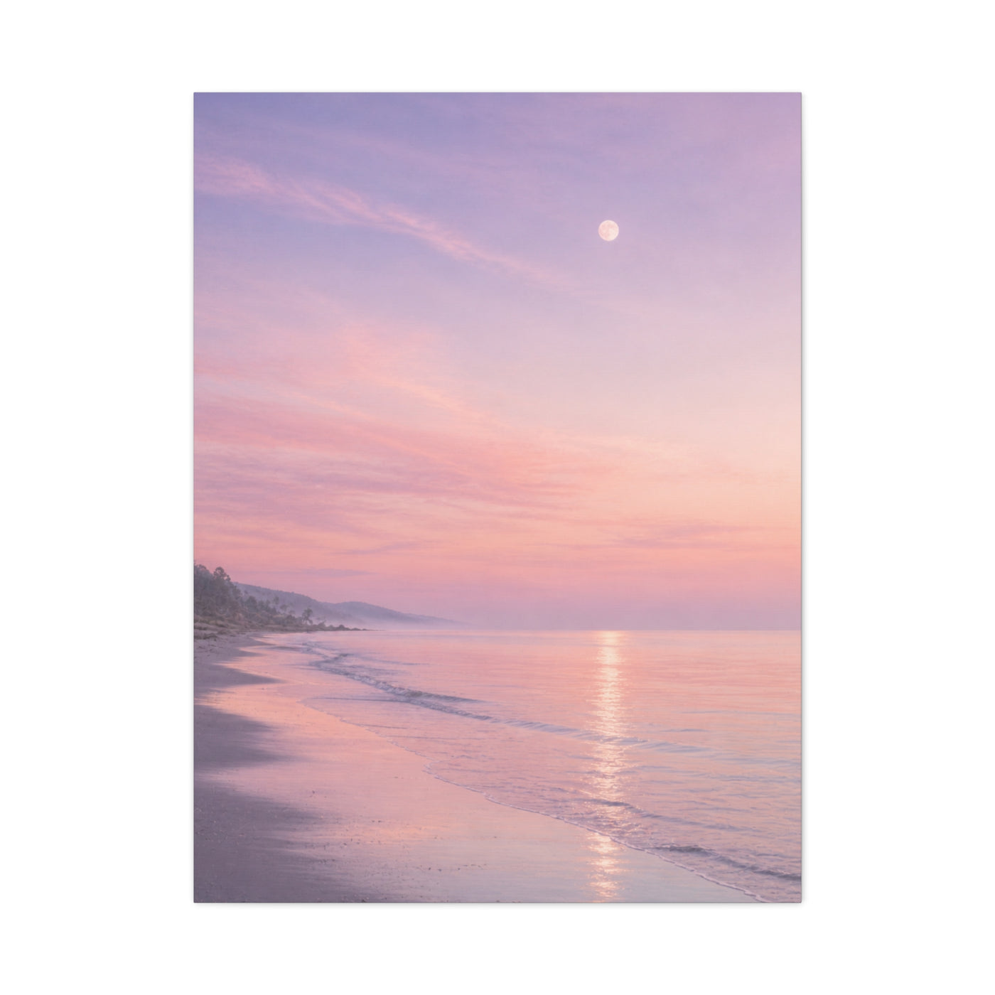Pastel Dusk Shoreline Wall Art & Canvas Print