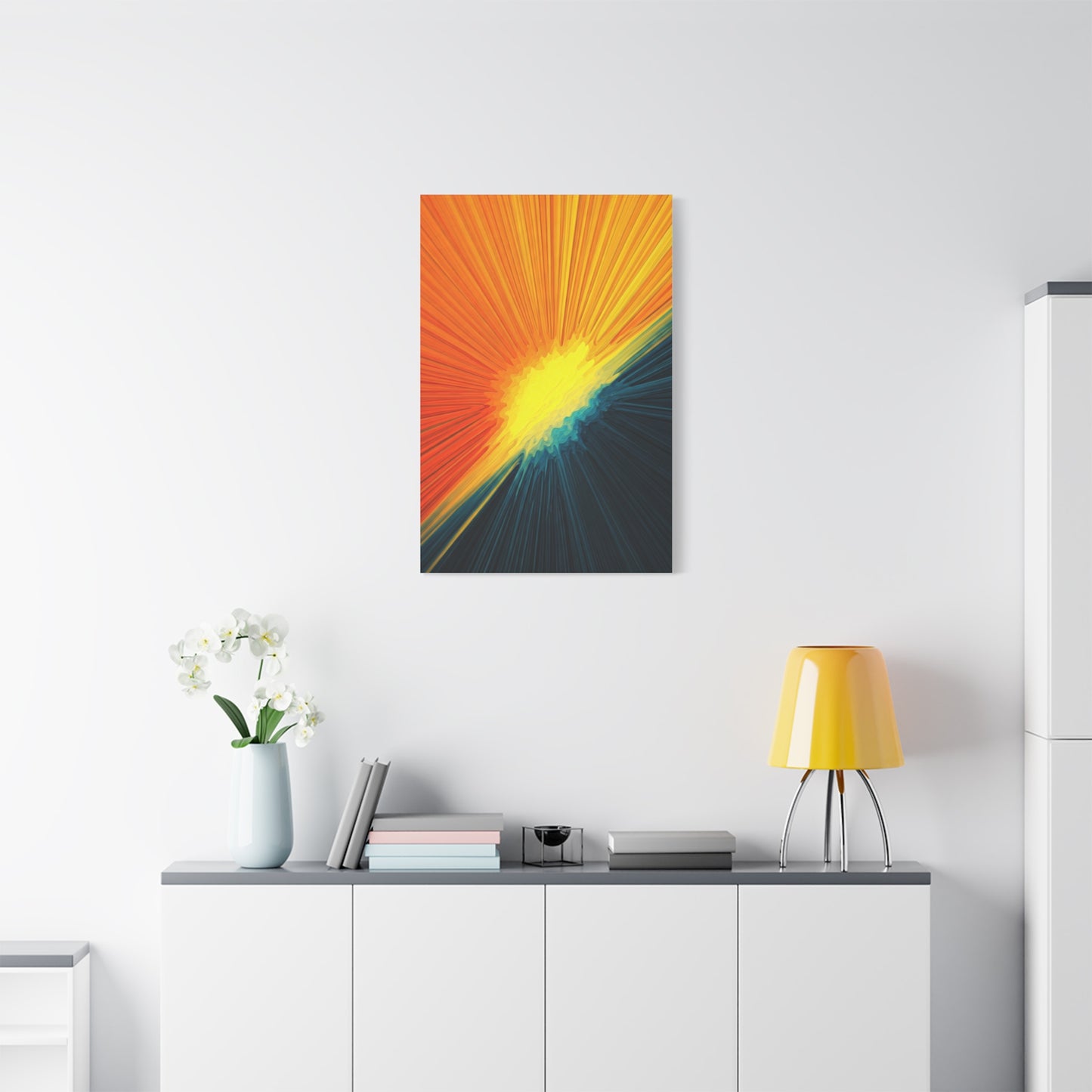 Golden Horizon Energy Abstract Wall Art & Canvas Prints