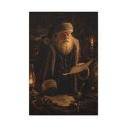 Dark Academia Santa Library Wall Art & Canvas Print
