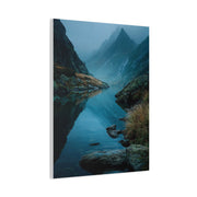 Misty Mountain Reflection Wall Art & Canvas Print