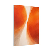Dual Orange Flow Abstract Composition Wall Art & Canvas Print