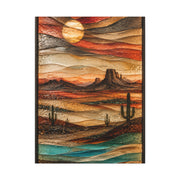 Fused Glass Desert Mirage Southwest Wall Art & Canvas Print