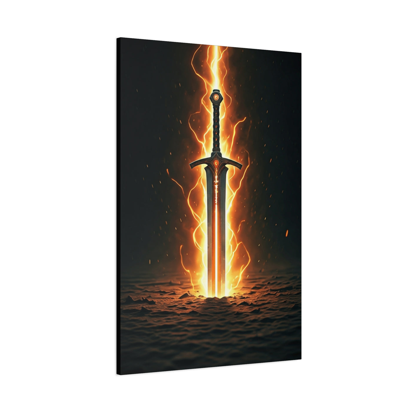 Blade of Eternal Flame Wall Art & Canvas Print