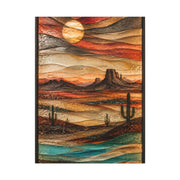 Fused Glass Desert Mirage Southwest Wall Art & Canvas Print