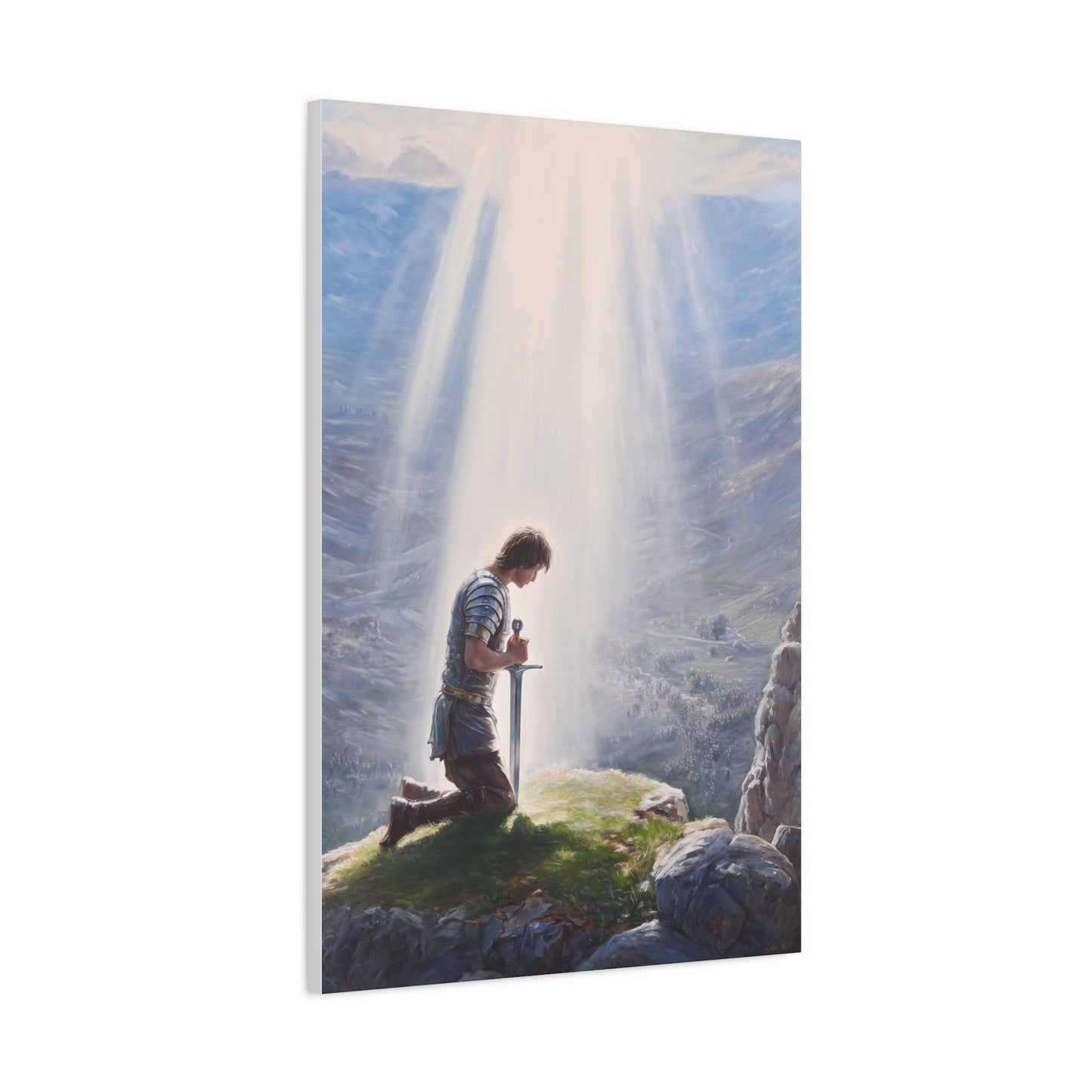 King Arthur Claiming Excalibur Sacred Destiny Wall Art & Canvas Print