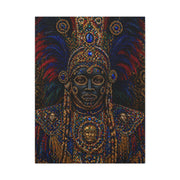 Black Masking Ceremonial Portrait Wall Art & Canvas Print