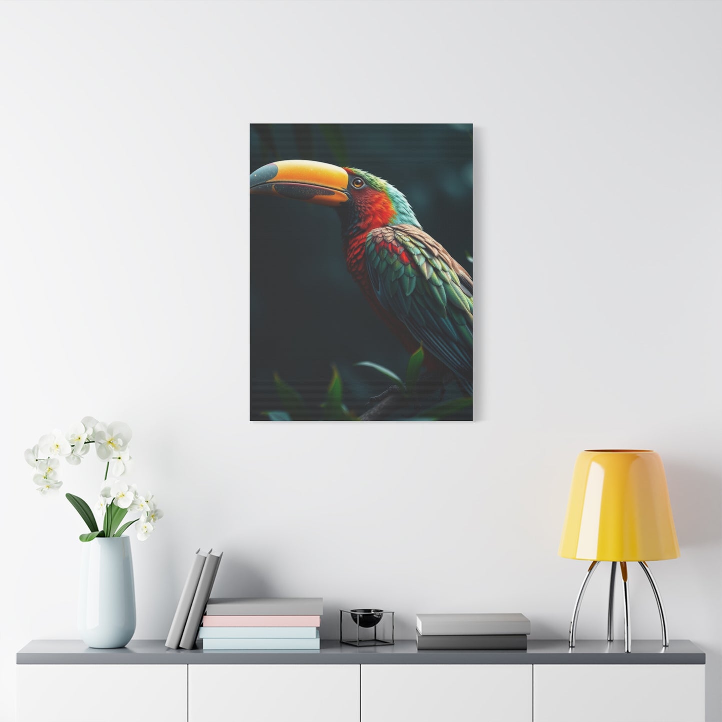 Tropical Birds Art Supreme Canvas Wall Art & Canvas Print