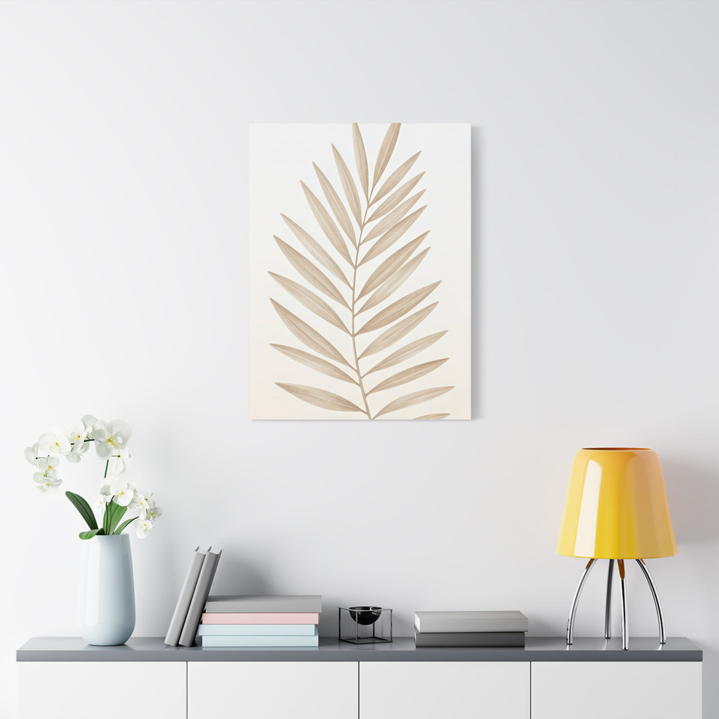 Neutral Palm Silhouette Wall Art & Canvas Prints