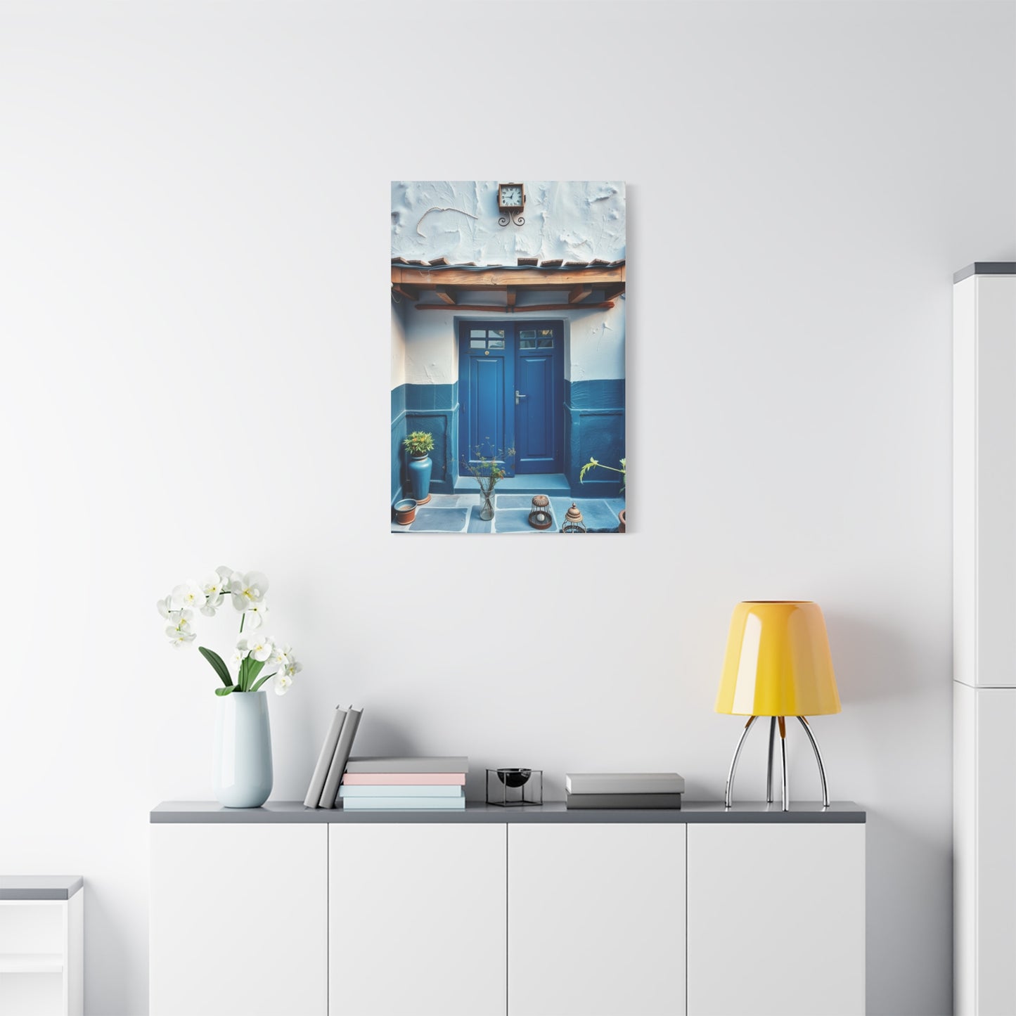 Supreme Collection Blue and White Art Wall Art & Canvas Print