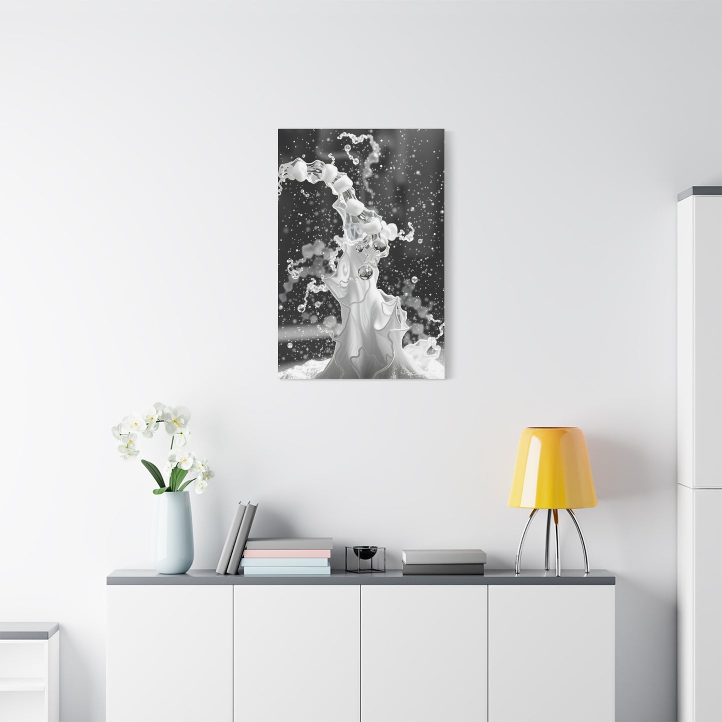 Gray & White Art Canvas Art 3 Wall Art & Canvas Print