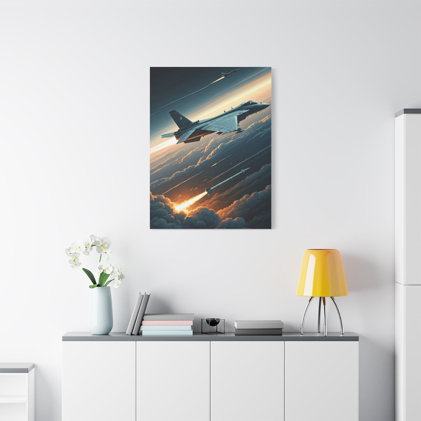 Cloudfire Jet Pursuit Wall Art & Canvas Prints
