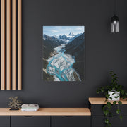 Glacial River Valley Aerial Wall Art & Canvas Print