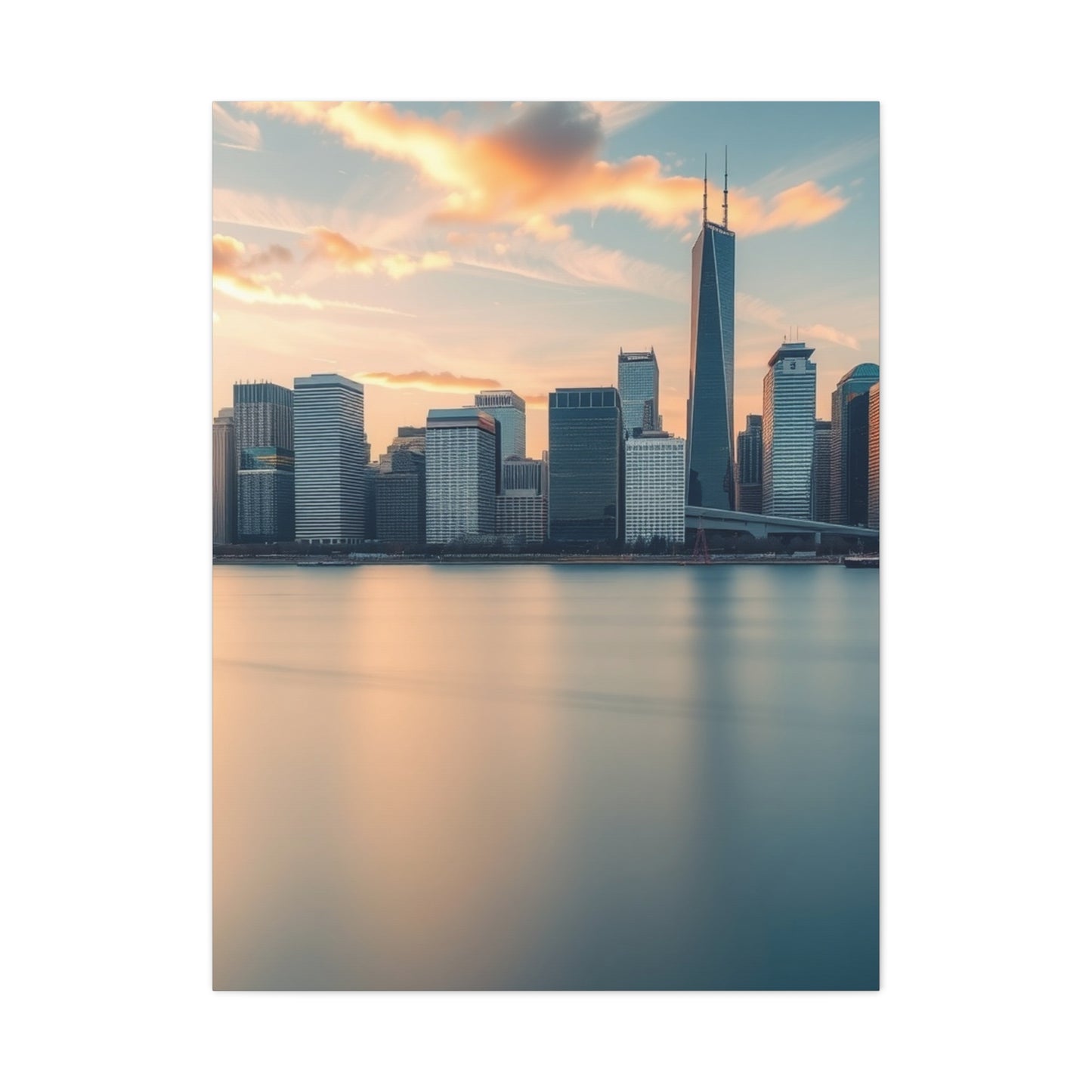 Chicago Skylines Art Canvas Art 9 Wall Art & Canvas Print