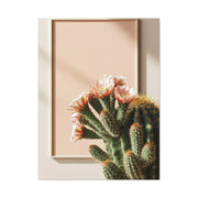 Minimalist Blooming Cactus Botanical Wall Art & Canvas Prints