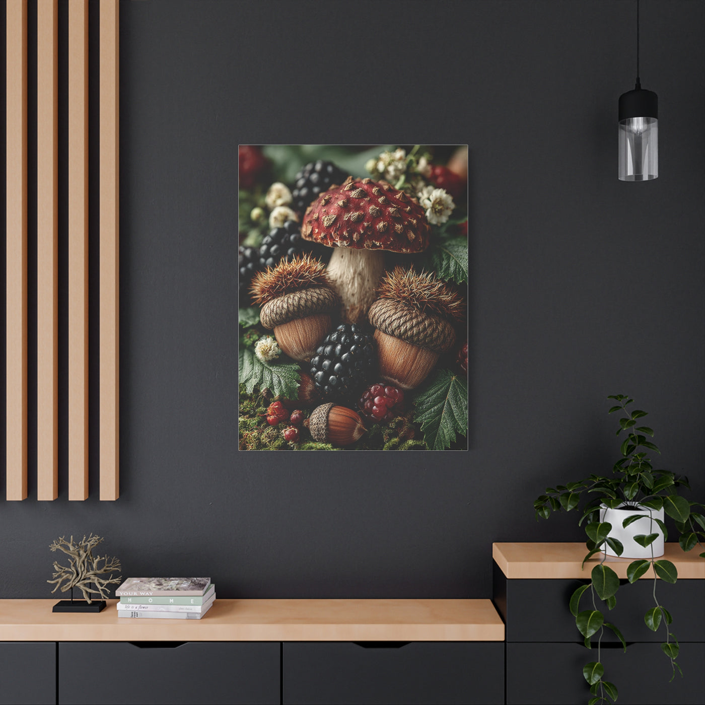 Woodland Harvest Still Life Wall Art & Canvas Print