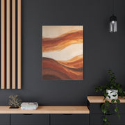 Terracotta Flow Minimal Abstract Wall Art & Canvas Print