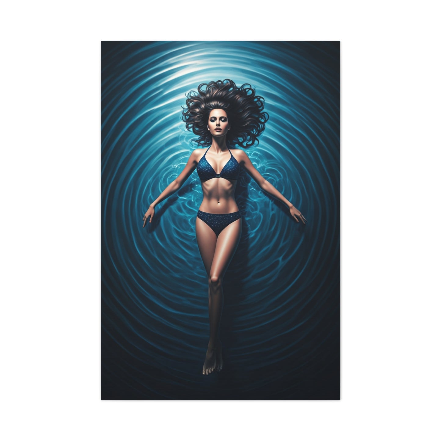 Calm Drift on Blue Water Wall Art & Canvas Prints