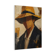 Faceless Impasto Figure Portrait Wall Art & Canvas Print
