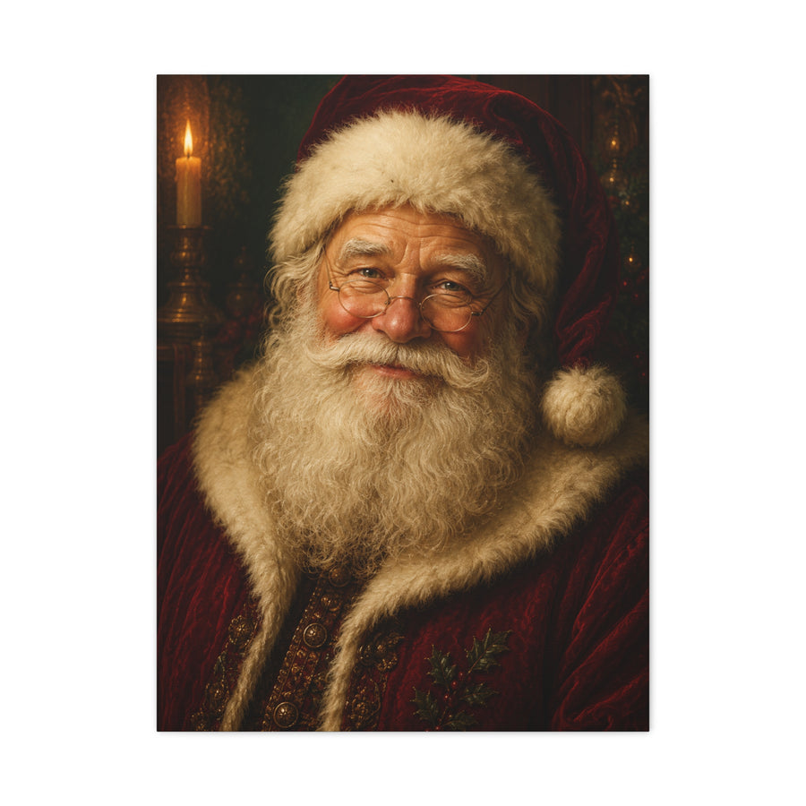 Grand Heirloom Santa Portrait Wall Art & Canvas Print