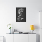 Vertical Dahlia Stem Composition Wall Art & Canvas Prints