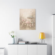 Vintage Pastel Mushroom Meadow Wall Art & Canvas Print