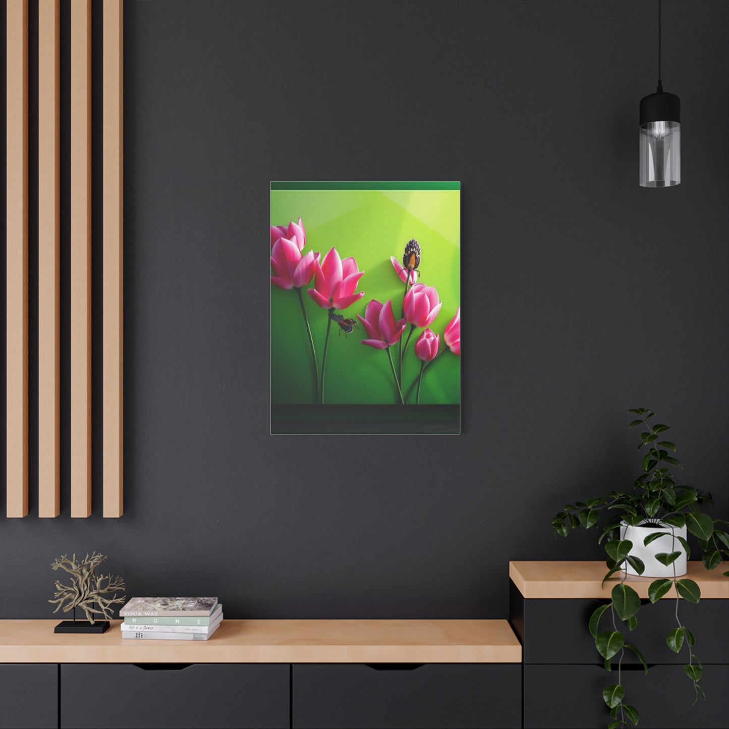 Elite Green & Pink Canvas Art Vision Wall Art & Canvas Print
