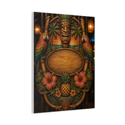 Tropical Tiki Bar Crest Wall Art & Canvas Print