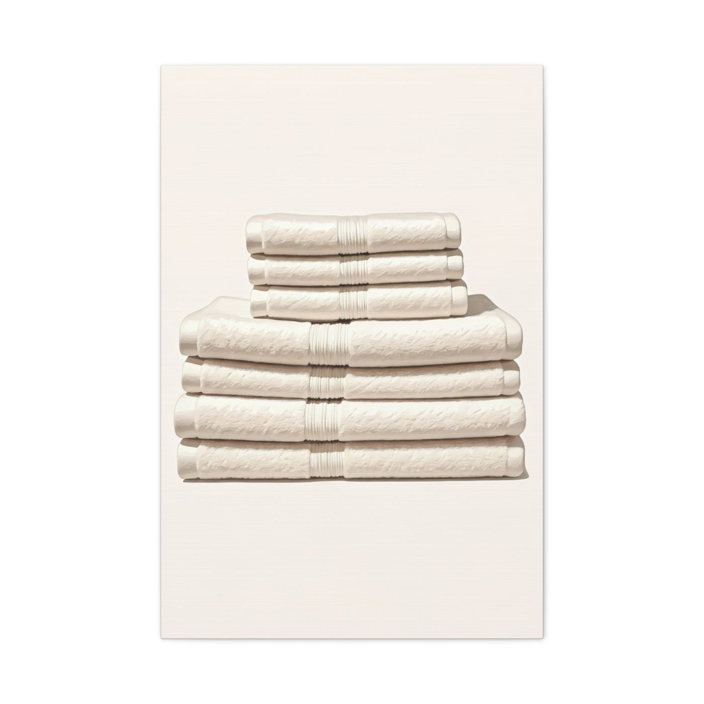 Neutral Linen Stack Wall Art & Canvas Prints