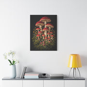 Mushroom Embroidered & Tufted Textile Art Wall Art & Canvas Print