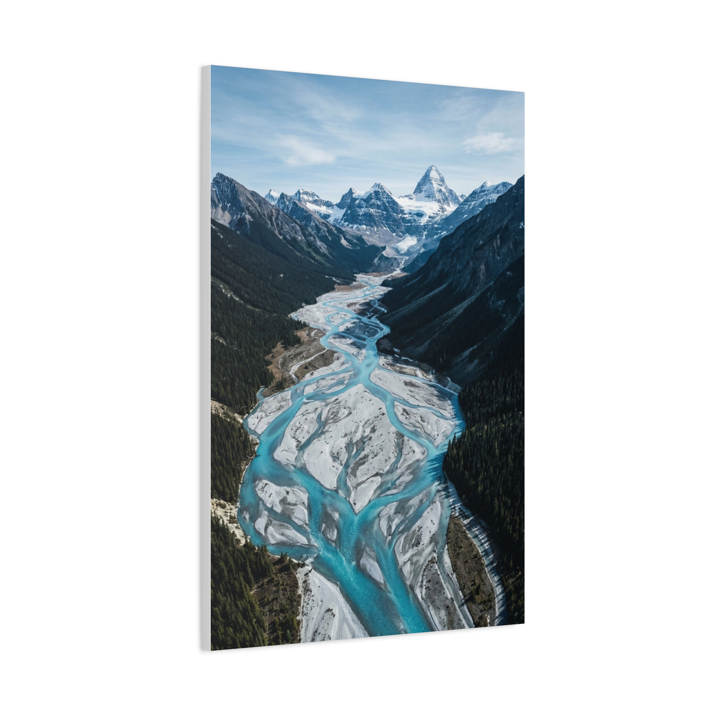 Glacial River Valley Aerial Wall Art & Canvas Print