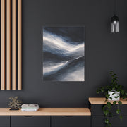 Navy Mist Horizon Abstraction Wall Art & Canvas Print
