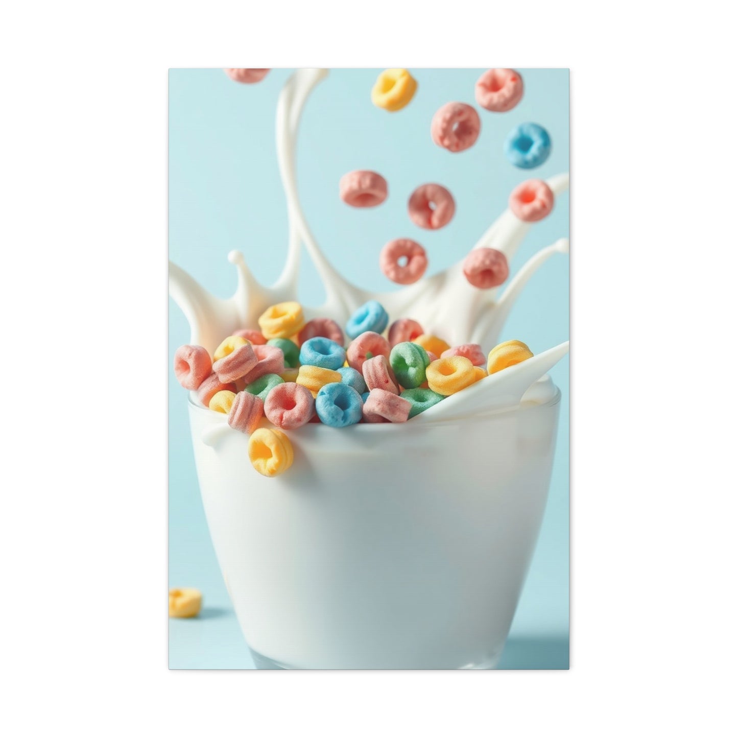 Fruit Loops in Milk Art Premium Canvas 17 Wall Art & Canvas Print