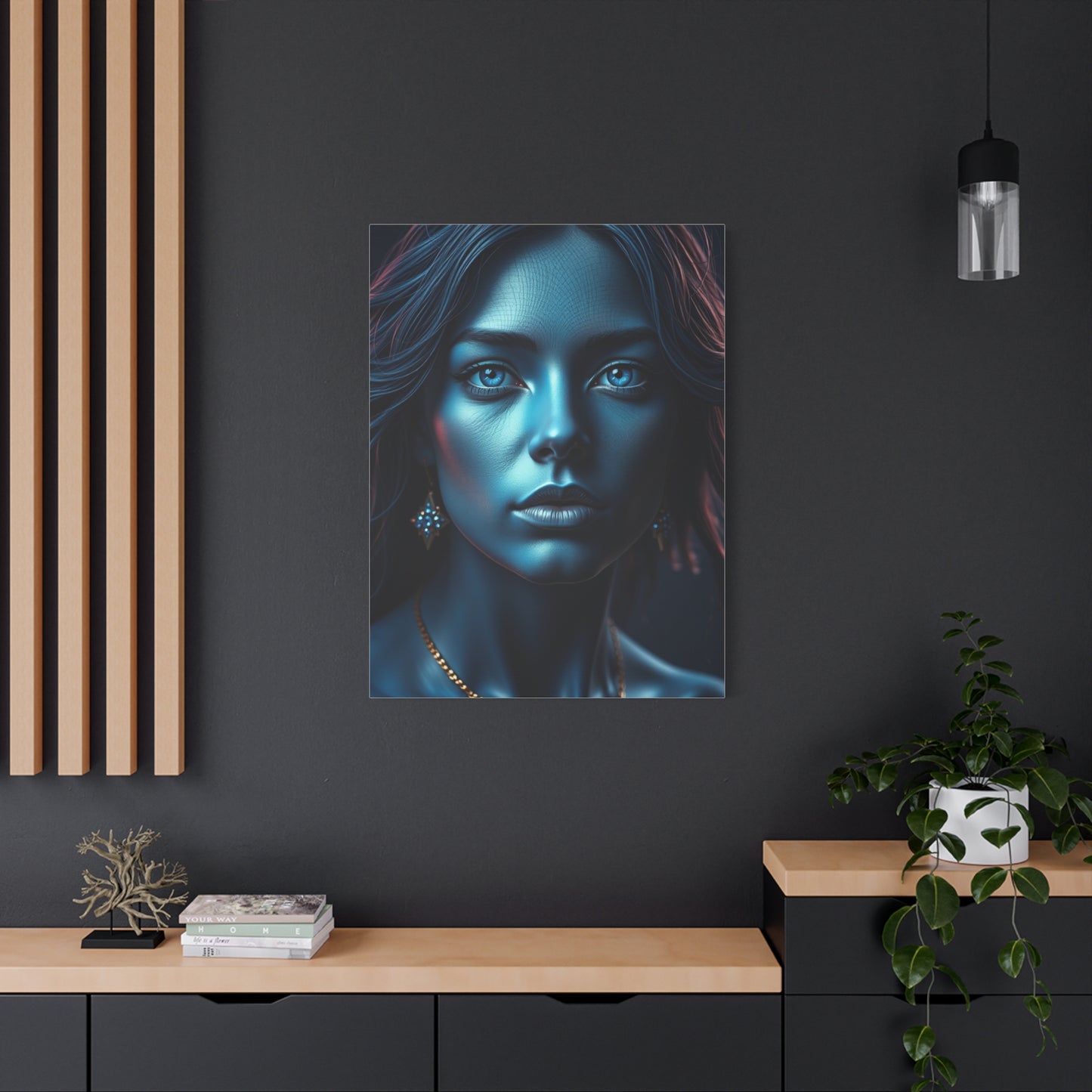 Prussian Blue Splendor Art Wall Art & Canvas Print
