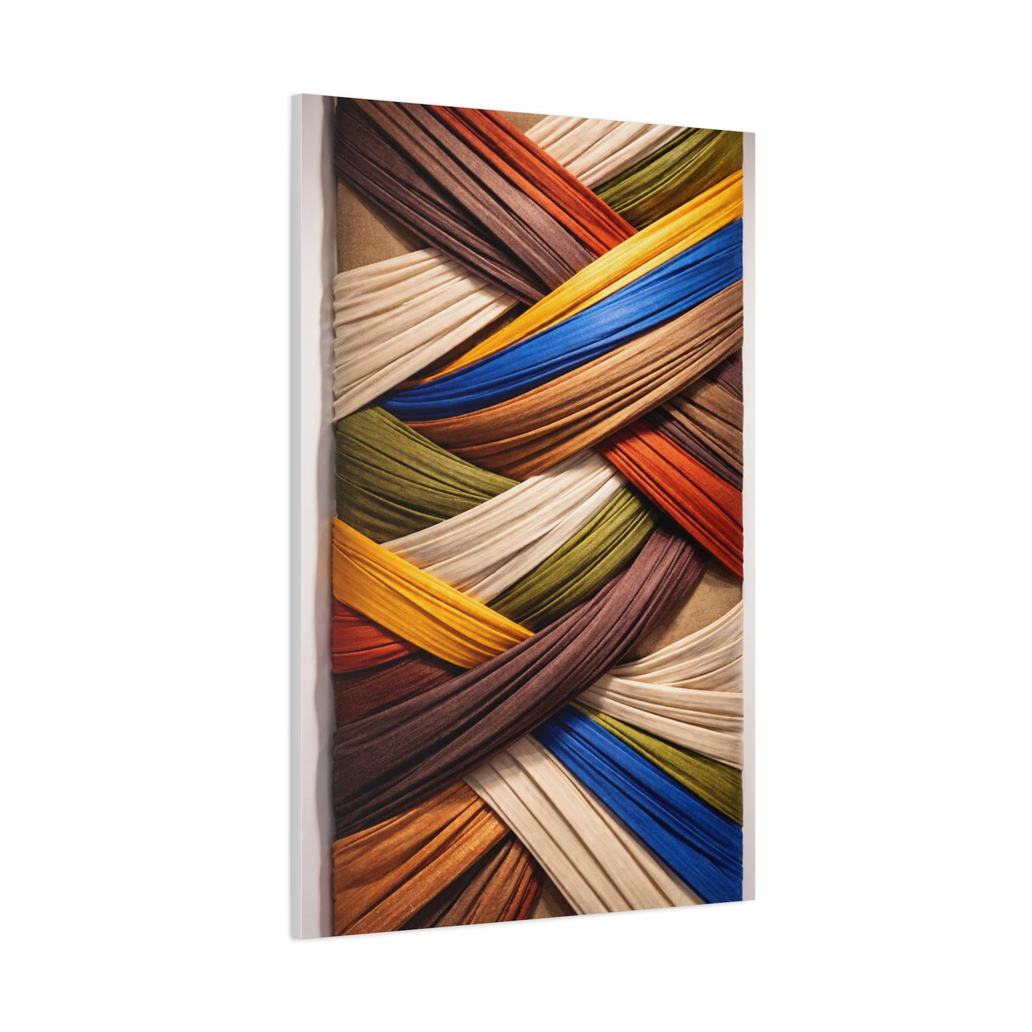Dimensional Wrapped Fabric Bands Wall Art & Canvas Print